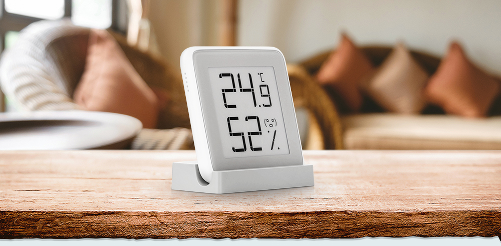 C201 Creative Thermometer and Hygrometer - White 1pc