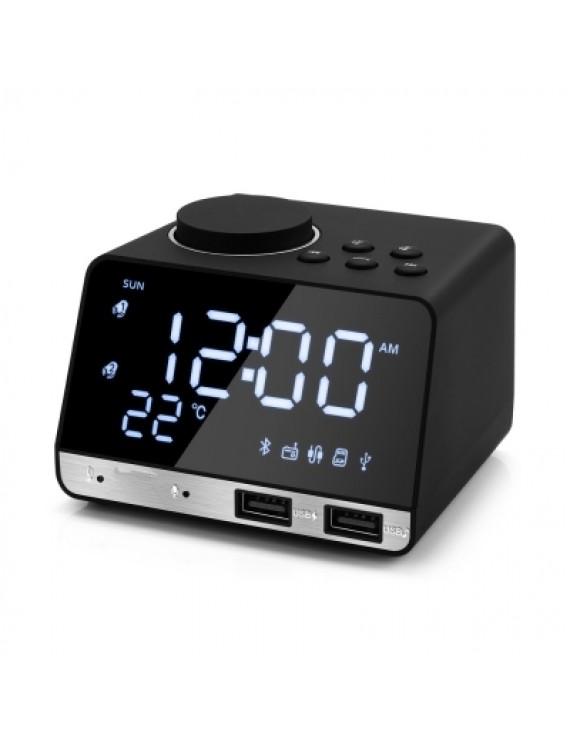 K11 Bluetooth 4.2 Multipurpose Alarm Clock Speaker Cool