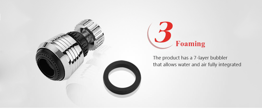 360 Degree Rotation Water Saving Tap Aerator Diffuser Faucet Nozzle Filter Adapter