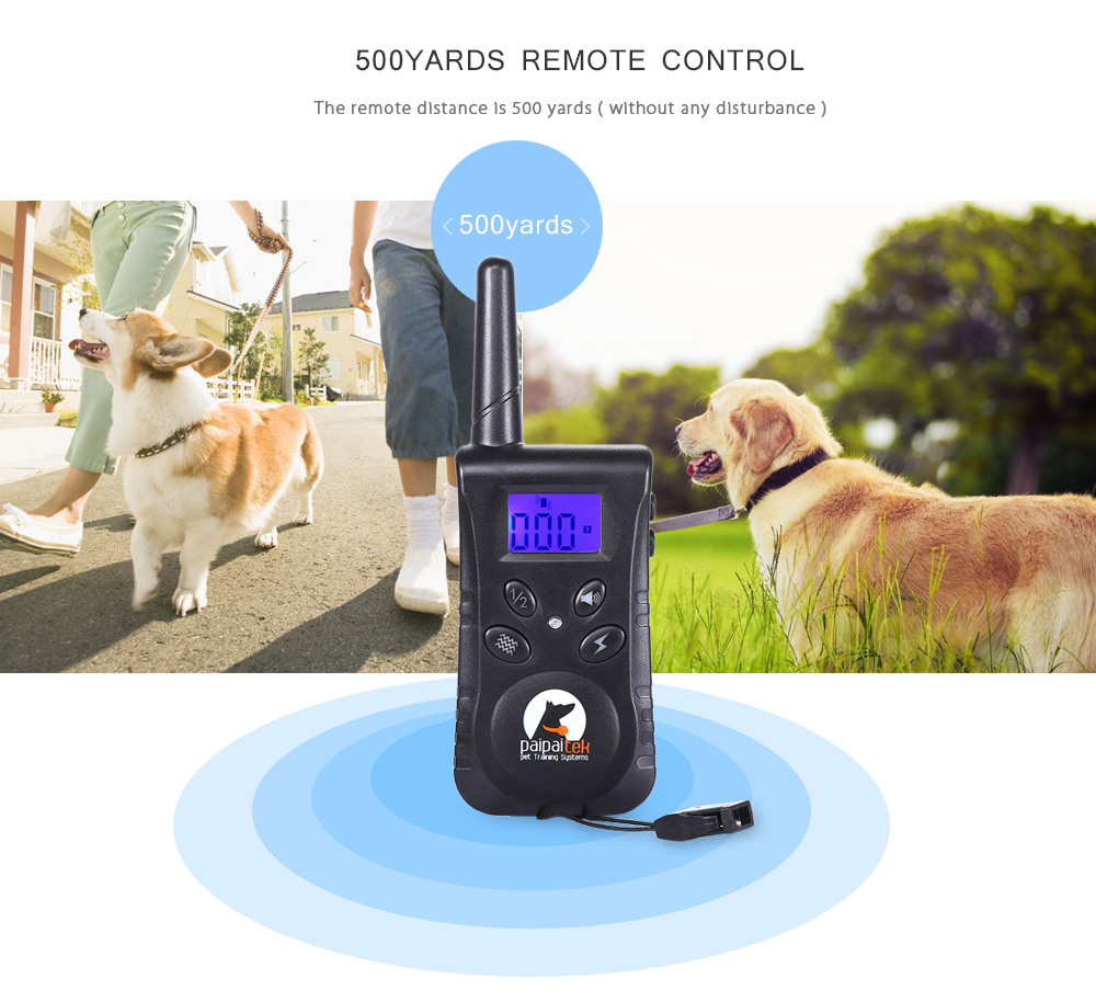 PaiPaitek PD520 Rechargeable Remote Dog Training Shock Collar